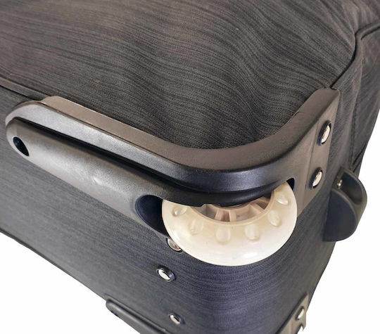 Bartuggi Reisetasche 72.8Es Schwarz mit Rädern Stoff L65xB31.4xH31.4cm