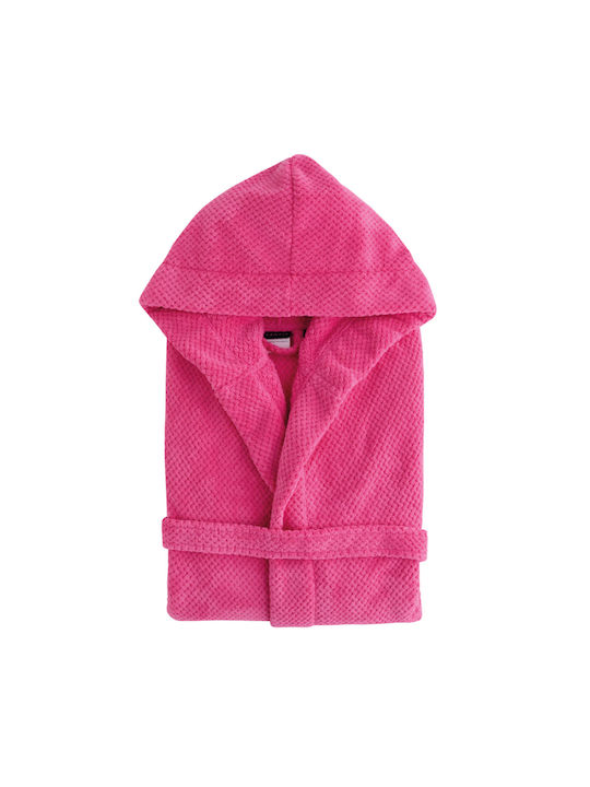 Kentia Παιδικό Μπουρνούζι Loft Jump 14 Pink με Κουκούλα Kentia Παιδικό Μπουρνούζι Loft Jump 14 Pink με Κουκούλα
