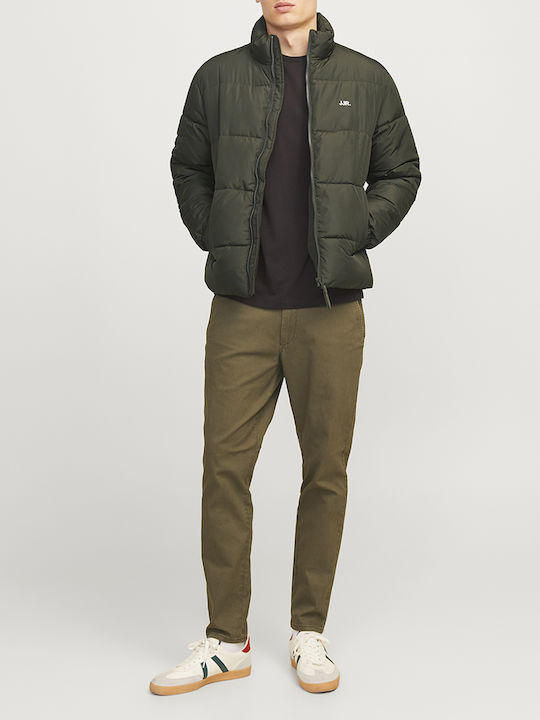 Winter Jacket Puffer Windproof Dark Green