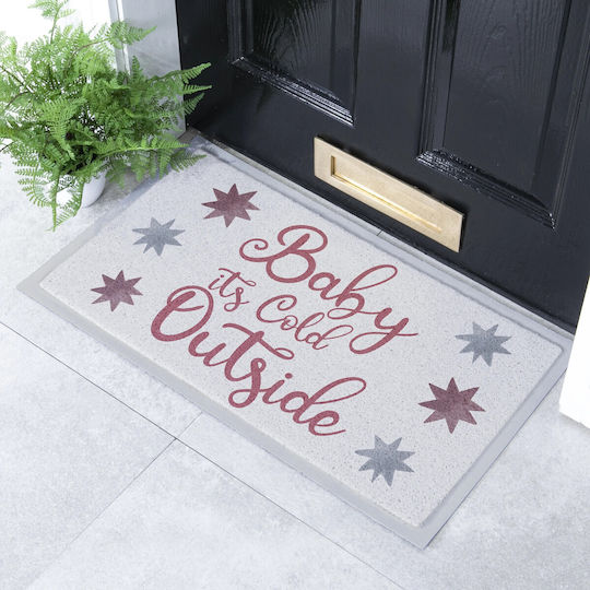 Artsy Mats Entrance Mat Baby It's Cold Outside Multicolour 70x40cm Artsy Mats Entrance Mat Baby It's Cold Outside Multicolour 70x40cm