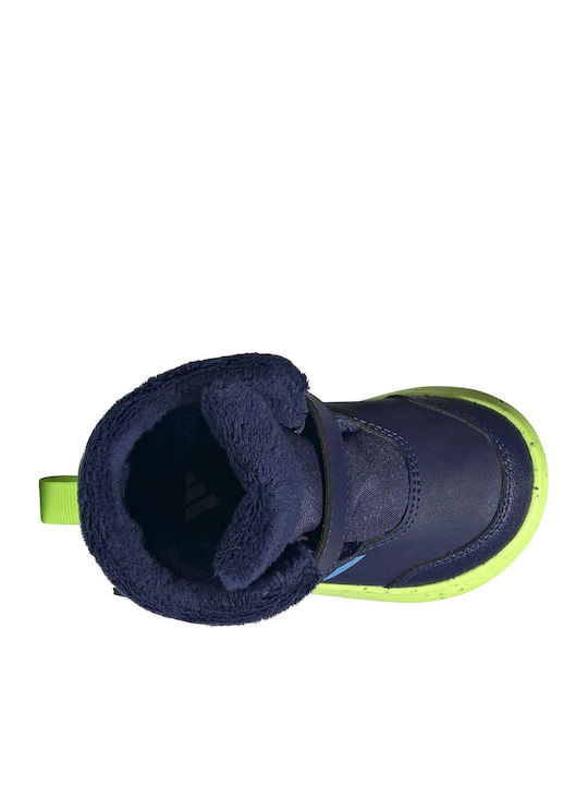 Winterplay Kinderstiefeletten mit Klettverschluss Marineblau