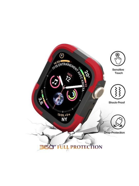 Silicone Case in Red color for Apple Watch Series SE 2, 6, SE, 5, 4 44mm Silicone Case in Red color for Apple Watch Series SE 2, 6, SE, 5, 4 44mm