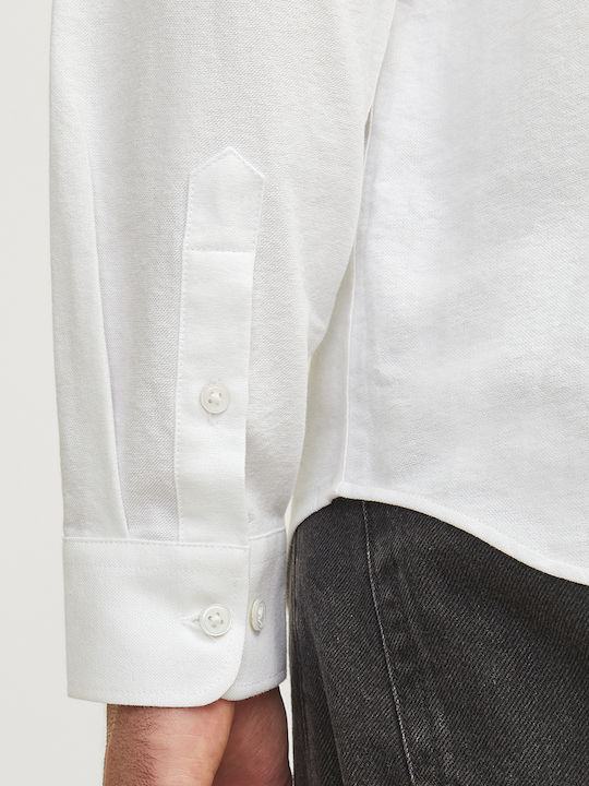 Long-sleeved Cotton Shirt White