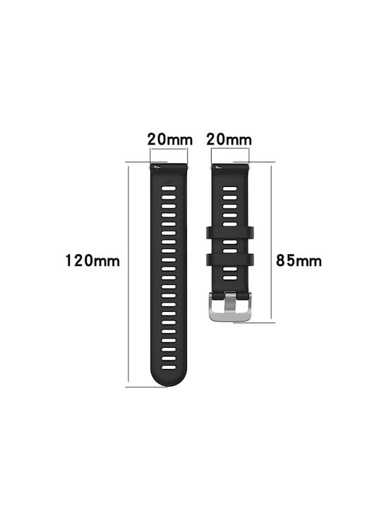 Strap Silicone Black (Garmin Forerunner 158, Garmin Forerunner 55)