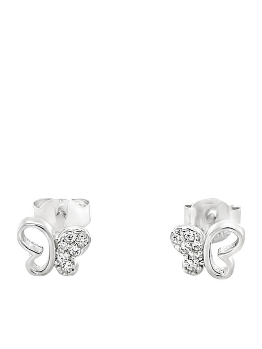 Xryseio Детски Обеци Studs с камъни от Сребро