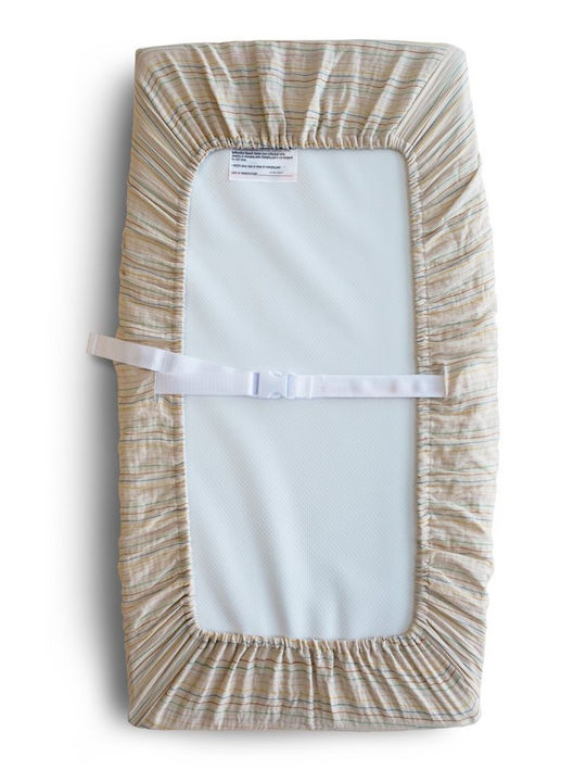 Mushie Κάλυμμα Αλλαξιέρας από Ύφασμα Retro Stripes 48x72cm