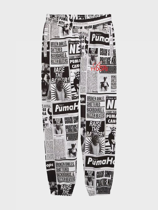 PUMA Jogger Trousers White - Black