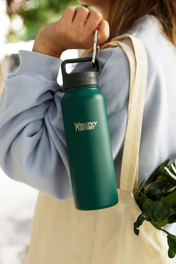 Healthy Human Stein Stainless Steel Thermos Bottle 621ml Green
