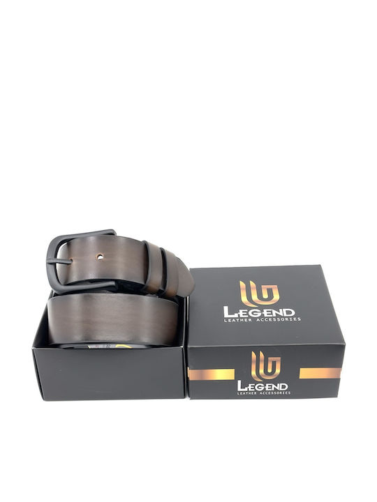Wide Men's Belt Brown