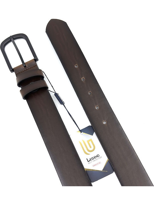 Wide Men's Belt Brown