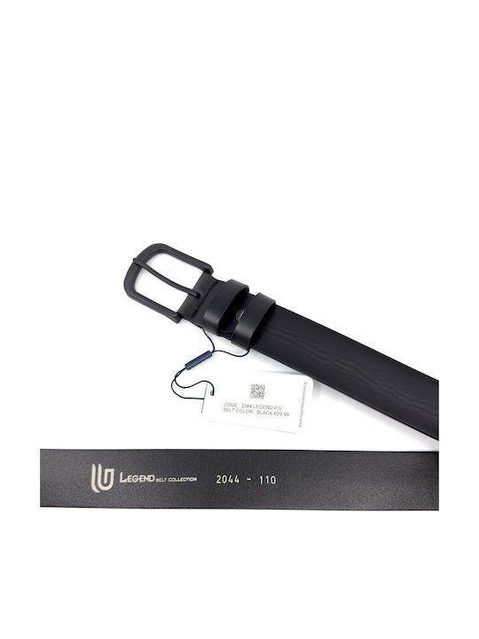 Wide Men's Belt Black