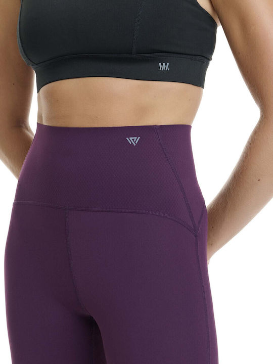 Training Γυναικείο Μακρύ Κολάν Σύσφιξης Μελιτζανί