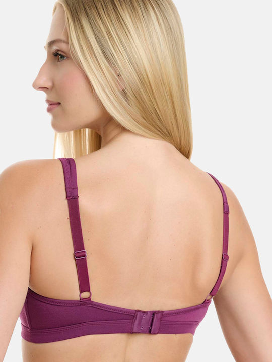 Women's Bra without Padding Eggplant