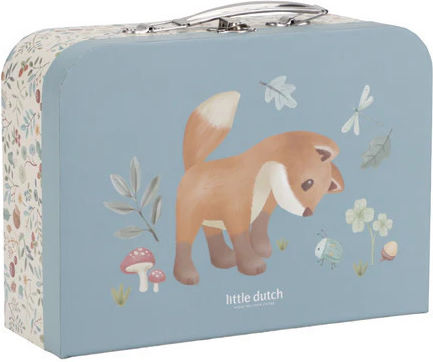 Little Dutch Διακοσμητικό Βαλιτσάκι Forest Friends από Μέταλλο Γαλάζιο