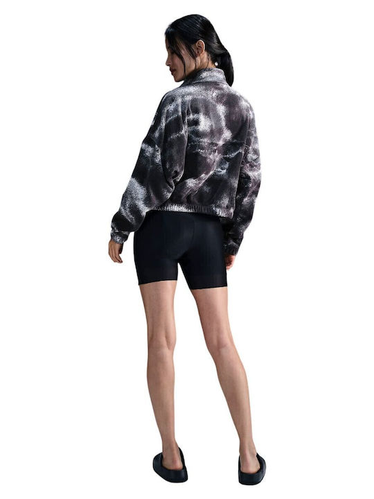 One Therma Fit Women's Fleece Blouse Long Sleeve with Zipper Silver