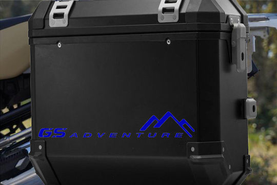 GS Adventure Top Case Stickers Blue 2 Pcs