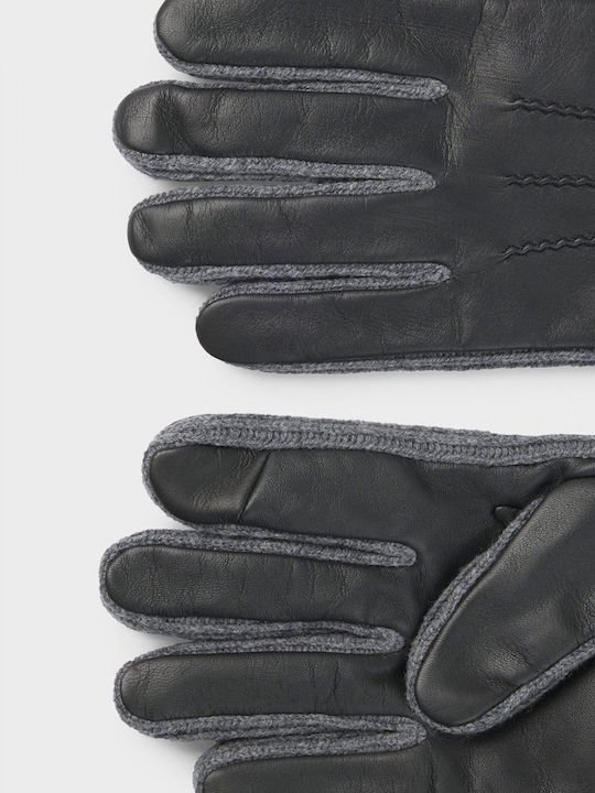 Hugo Boss Men's Leather Gloves Black