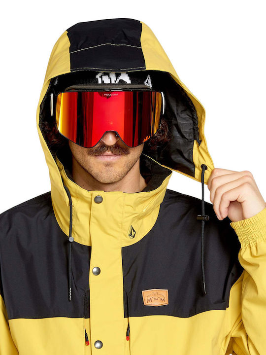 Volcom Longo G0652505-DKY Ανδρικό Μπουφάν Gore-Tex για Σκι & Snowboard Κίτρινο
