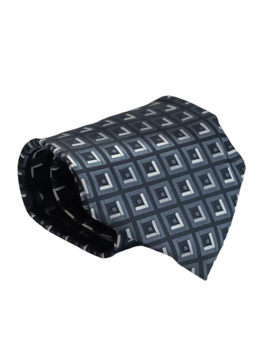Pierre Cardin Gift Set Satin Silk Tie Cufflinks Black Color Squares 90249-310