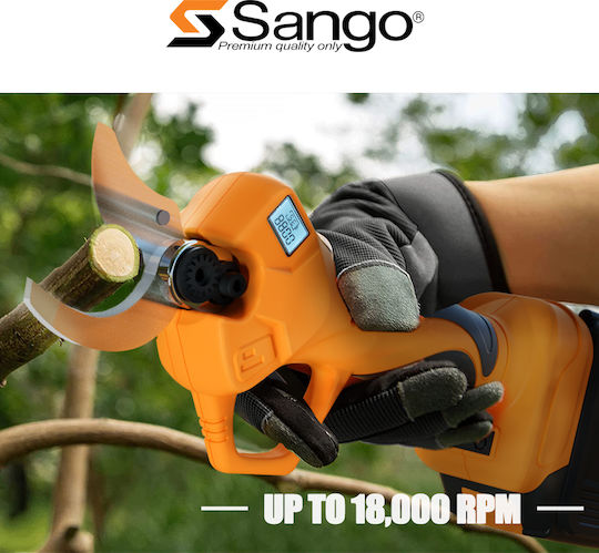 Sango Pruning Shears Battery Brushless 20V 2x2Ah with Maximum Cutting Diameter 40mm