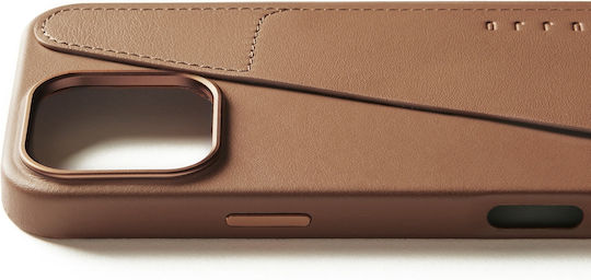 Mujjo Back Cover Δερμάτινο 1mm Καφέ (iPhone 16 Pro Max)