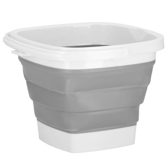 Pliere Lavoar Pătrat 24x19x14cm. Capacitate 5lt Alb