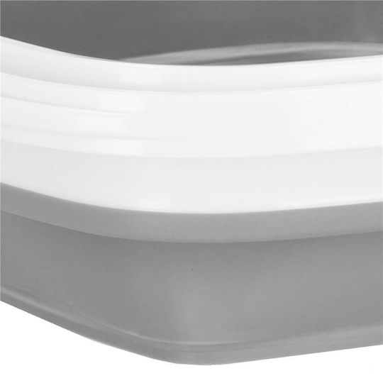 Pliere Lavoar Pătrat 24x19x14cm. Capacitate 5lt Alb