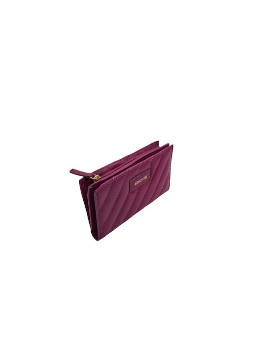 Armonto Large Leather Women's Wallet with RFID Purple