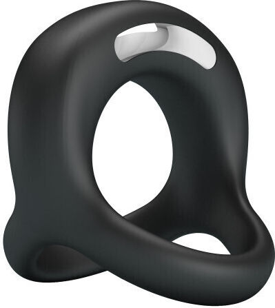 Pretty Love Vibrant Penis Ring Δονούμενο Δαχτυλίδι Πέους Σιλικόνης Μαύρο BI-210322