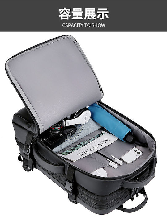 R&J Backpack Αδιάβροχο 31lt Μαύρο