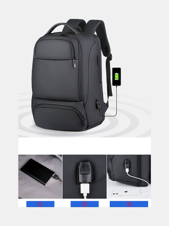 R&J Backpack Αδιάβροχο 30lt Μαύρο
