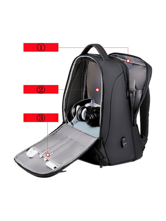 R&J Backpack Αδιάβροχο 30lt Μαύρο