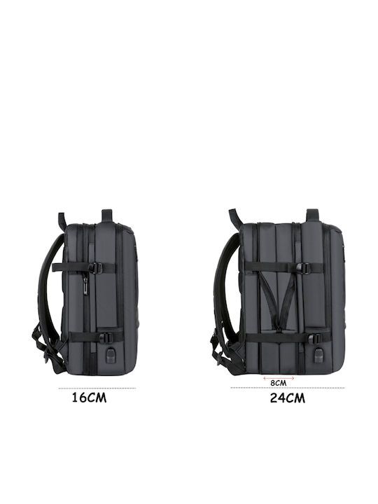 R&J Backpack Αδιάβροχο 31lt Μαύρο