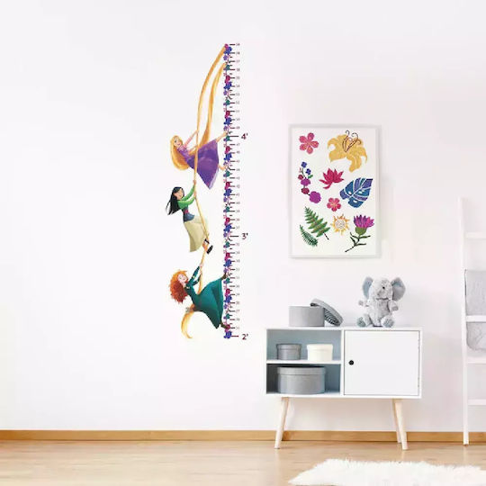 RoomMates Decor Kids Growth Height Chart Wall Sticker with Design Princesses Multicolour