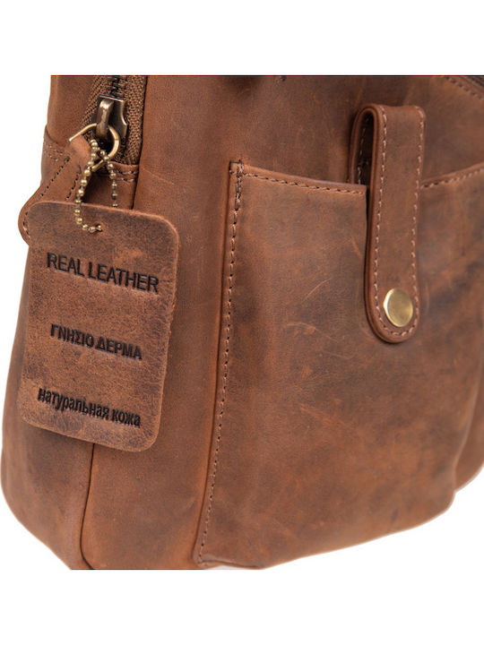 Leather Men's Bag Shoulder / Crossbody Brown