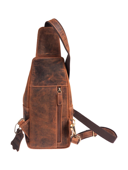 Leather Men's Bag Shoulder / Crossbody Brown
