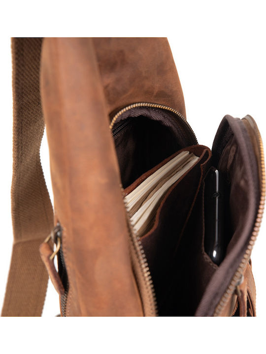 Leather Men's Bag Shoulder / Crossbody Brown