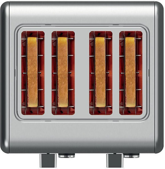 Life Brekky Φρυγανιέρα 4 Θέσεων 1500W Inox