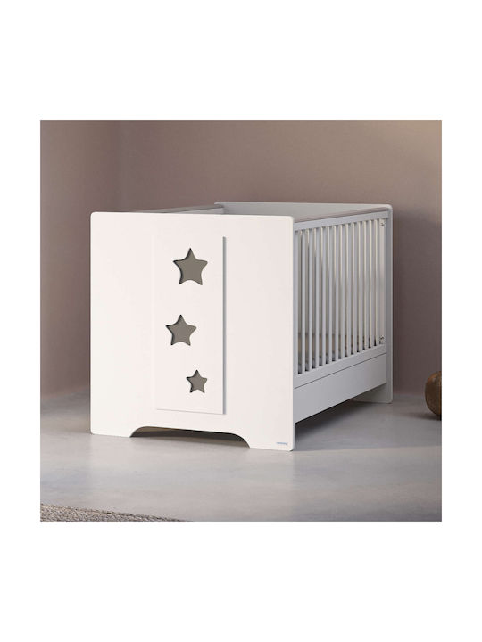 Set Mobilier Cameră Bebeluș Casababy Pat Comodă Stele
