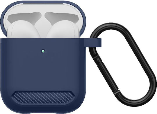 Techsuit Carbon Case Silicone in Green color for Apple AirPods 1 / AirPods 2
