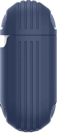 Techsuit Carbon Θήκη Σιλικόνης σε Ροζ χρώμα για Apple AirPods 1 / AirPods 2