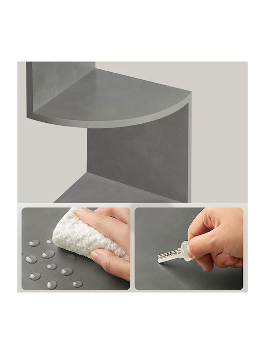 Eckbibliothek Gray 20x20x126cm