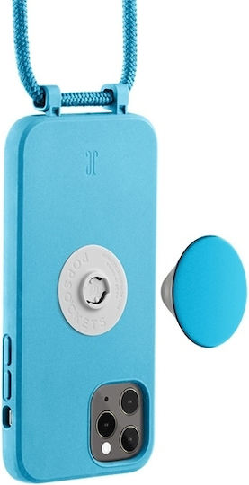 Just Elegance Popgrip Back Cover Silicone / Plastic Turquoise (iPhone 11 ProRealme 5 Pro)