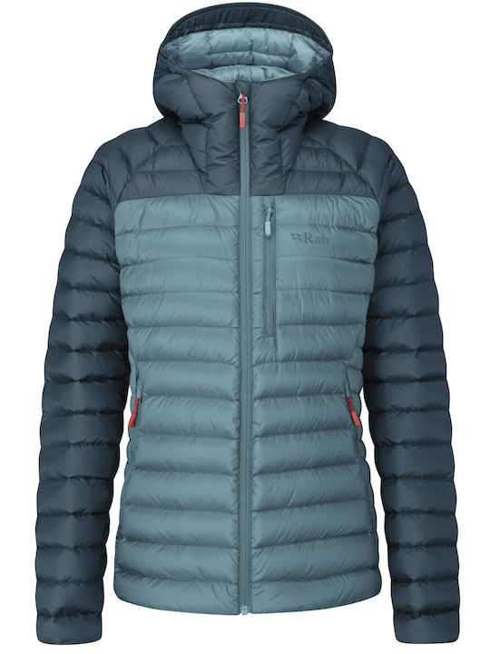 Microlight Alpine Women's Short Puffer Jacket for Winter Orion Blue