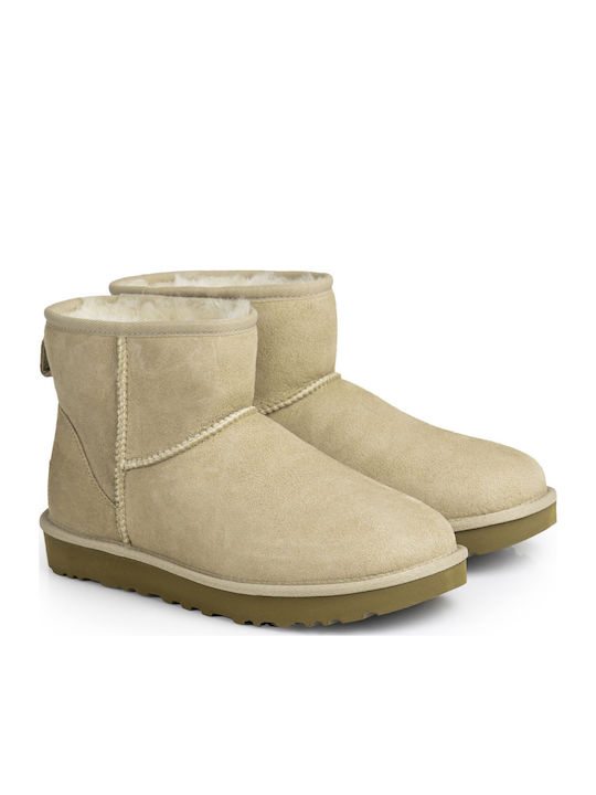 Classic Mini II Suede Women's Ankle Boots Sand