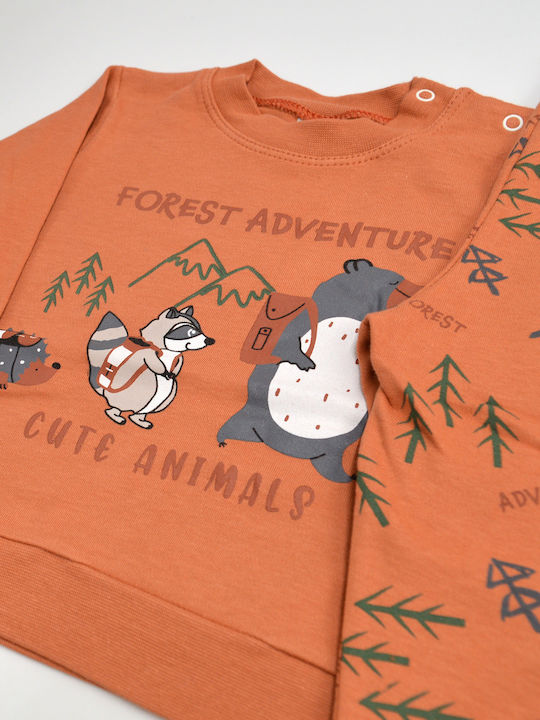 Extan Bebe Kids' Pajamas Winter Orange