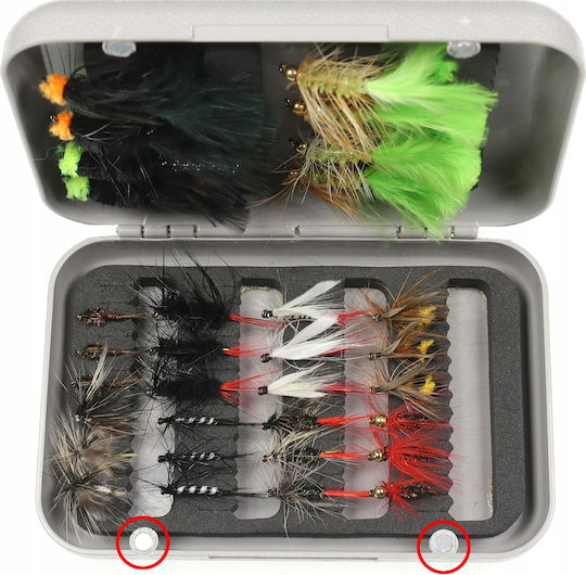 Mucha Trout Grayling Salmon Trout Bream Dace Chub Set 32pcs Fly Lures