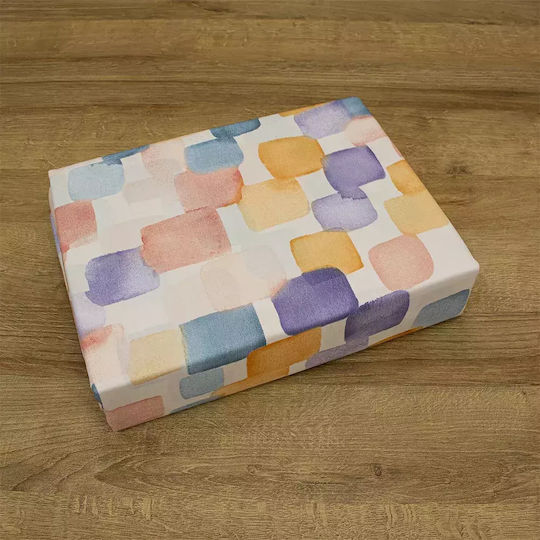 Lino Home Bettwäsche-Set Überdoppel 240x260cm. Cubo Ciel, Mauve, Orange, Pink, White 4Stück