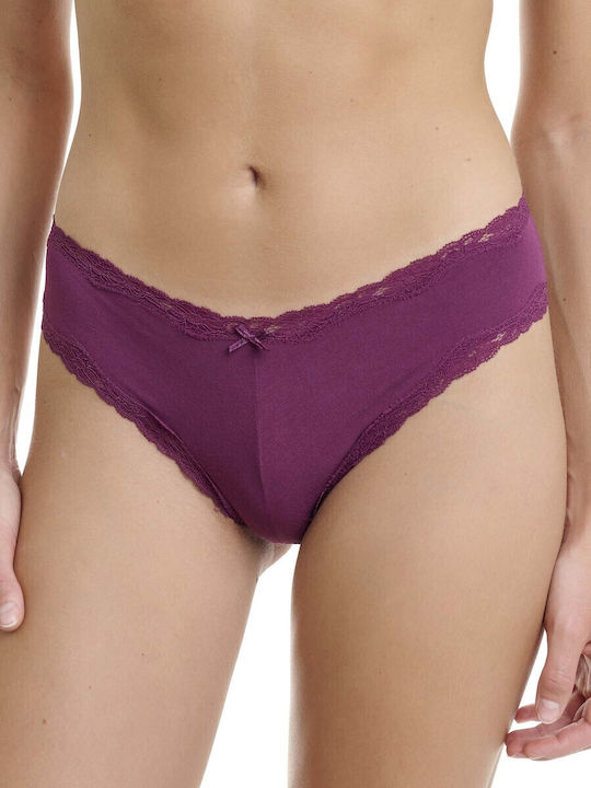 Bamboo Femei Brazilia 2Pack cu Dantelă