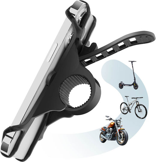 Avizar Bike Mount Smartphone Adjustable Solid Handlebar Mount Black